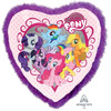 Шар-сердце Дружба это чудо, my little pony, c перьями, 71 см