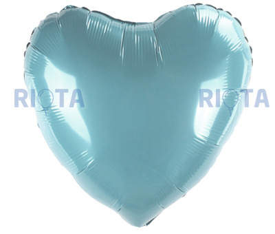 Шар-сердце Голубой, 46 см