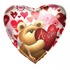 Шар-сердце Люблю с медвежонком