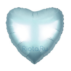 Шар-сердце Нежно-голубой, 46 см