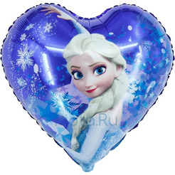 Шар-сердце Принцесса Эльза из Холодного сердца, 46 см
