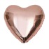 Фольгированный Шар-сердце Розовое золото, 46 см