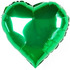 Шар-сердце Зеленый, 46 см