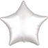 Шар-звезда Белый сатин, 48 см
