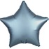 Шар-звезда Голубой сатин, 48 см