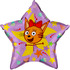 Шар-звезда Карамелька, Три кота, сиреневая, 46 см
