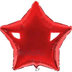 Шар-звезда Красный, 46 см