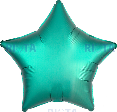 Шар-звезда Изумрудный сатин, 48 см