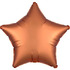 Шар-звезда Оранжевый сатин, 46 см