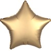 Шар-звезда Золотой сатин, 48 см