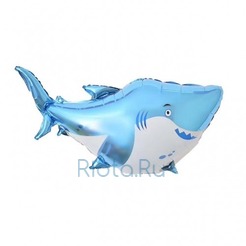 Фигурный шар Акула голубая, 97 см