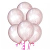 Шары Конфетти, перламутровая розовая крошка