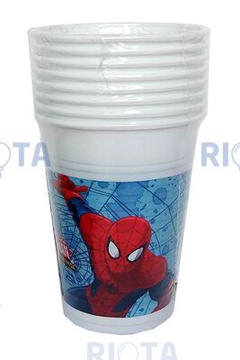 Стаканы бумажные Человек-паук и его паутина 200 мл, 8 шт.