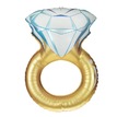 Фольгированный фигурный шар Кольцо с бриллиантом, 100 см